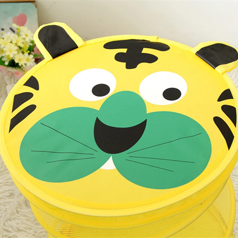 Мультяшная сетевая тканевая складная корзина для белья простая щедрость|laundry