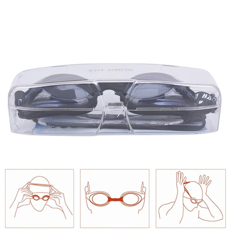 Плавательные очки для близорукости противотуманные Профессиональные