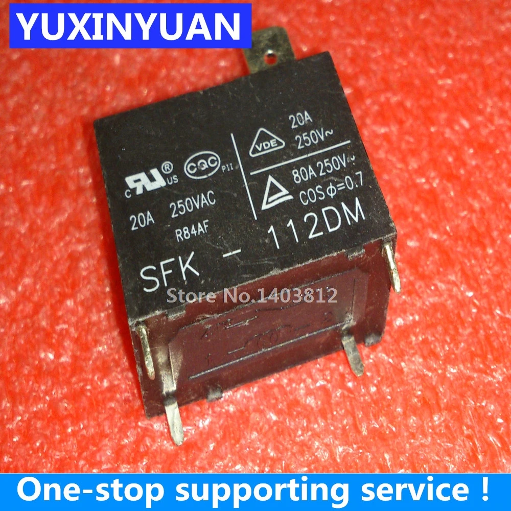 

SFK-112DM G4A 20A250VAC DIP HF102F-12VDC 5 шт./лот