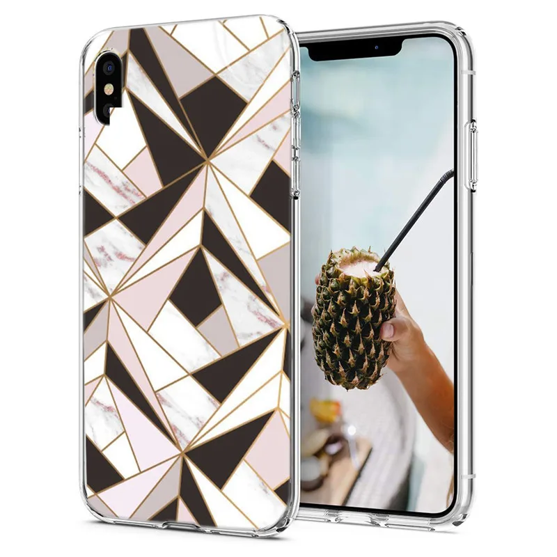 Для iPhone6 7 8 plus XS Max X XR чехол Силиконовые Мягкие окрашенные сумки цветы узорные