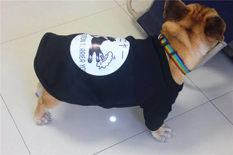 Свитер с бульдогом одежда для собак свитшот щенков домашних животных на весну и