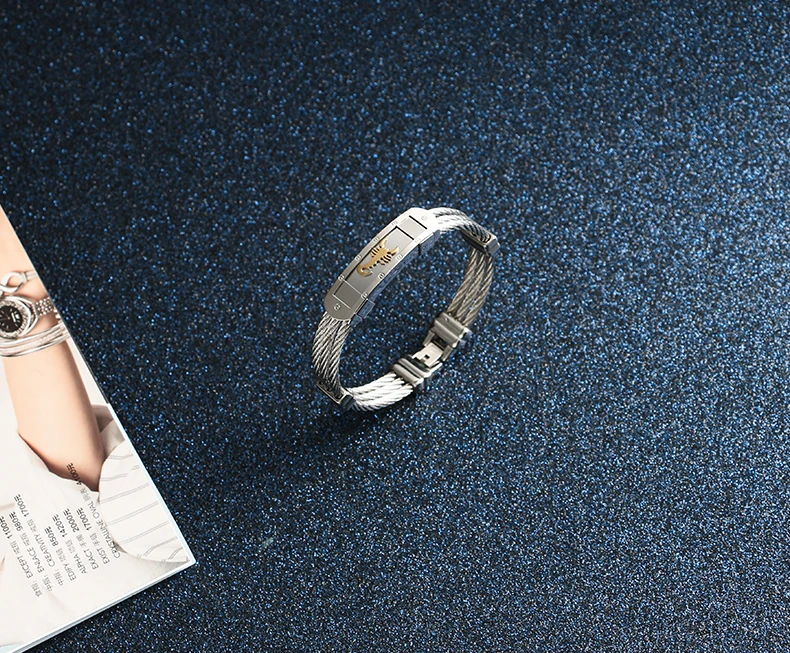 Модные ювелирные изделия мужские браслеты цепочки и звенья стальные Шармы