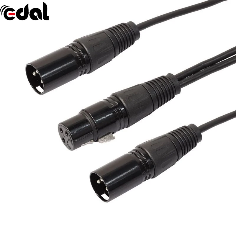 Профессиональный 3 Pin XLR Сделано в Китае со штекера на гнездо 2 xlr разъем Y сплиттер