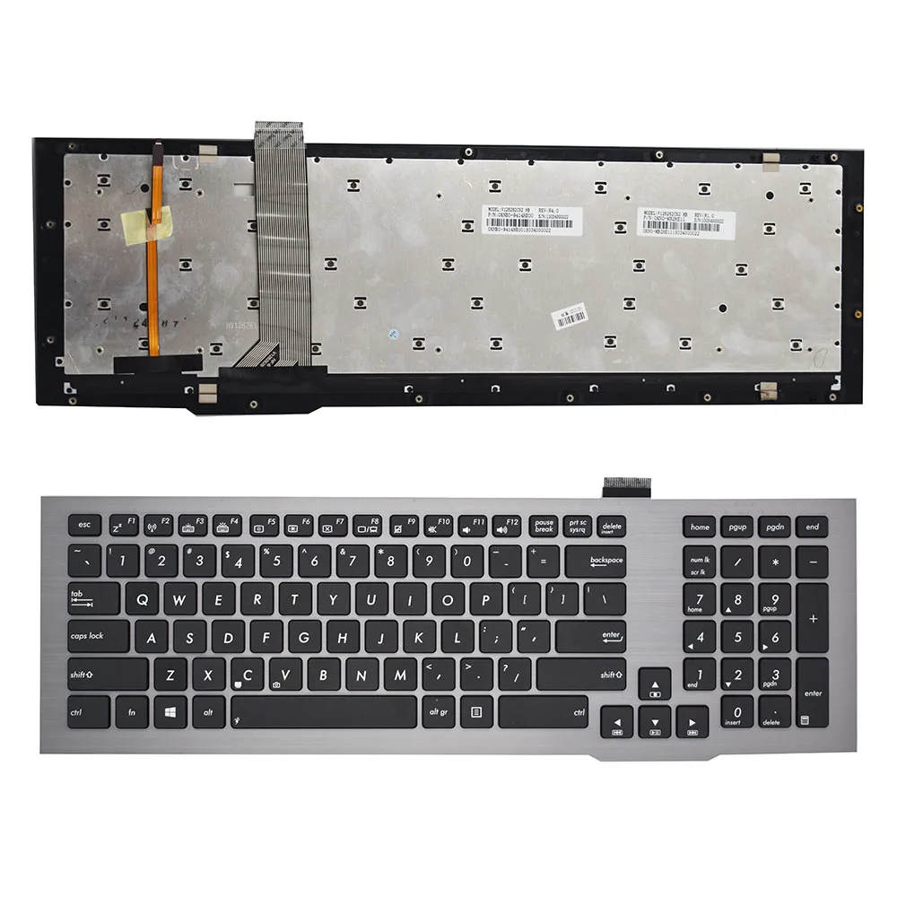 Клавиатура с подсветкой для ноутбука G75 G75V G75VW G75VXV126262CS2 для Asus