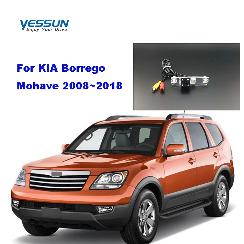 

Камера заднего вида для KIA Borrego Mohave 2008 ~ 2018, камера помощи при парковке, CCD камера номерного знака, камера заднего вида