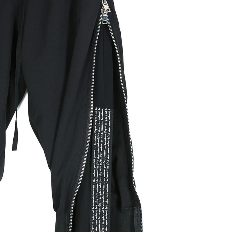 CHICEVER осенние принтованные брюки с молнией для женщин штаны шаровары эластичные