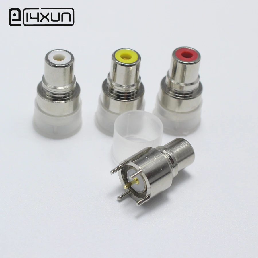 1 шт. медный разъем RCA 4 контактный гнездовой фоторазъем DIP печатная плата гнездо