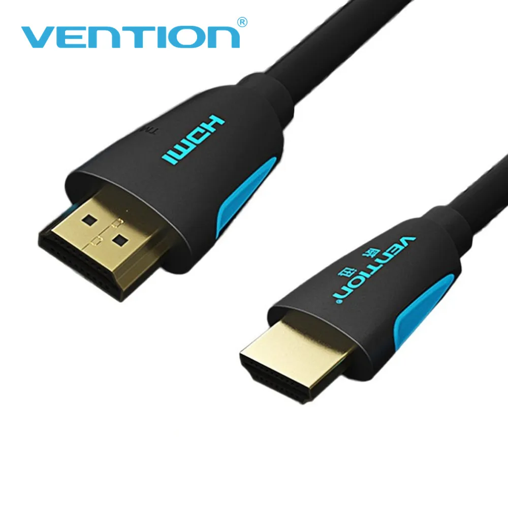 Кабель Vention HDMI 2,0 1,4 3D 2160P кабель HDMI папа-папа с HDMI адаптером для HD tv PS3 проектора HD lcd tv компьютера 4K кабель