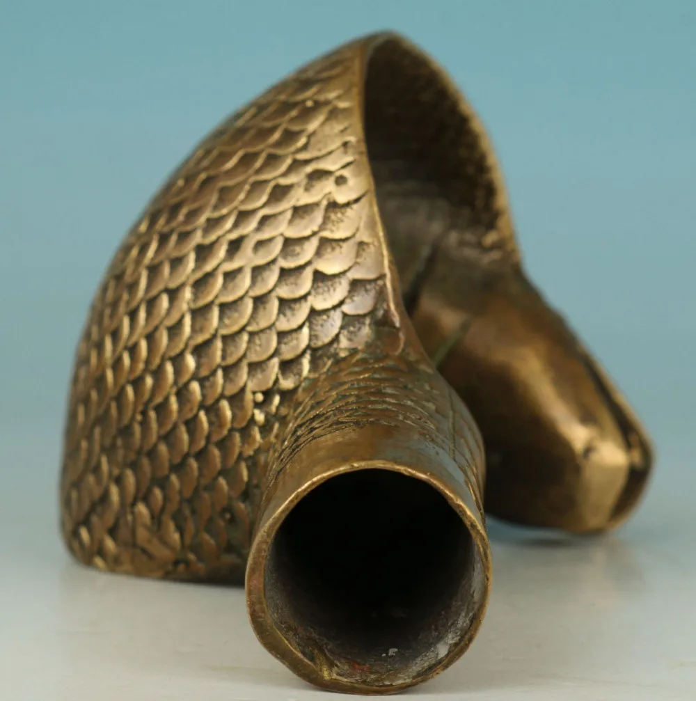 Chinese Old Bronze Handmade Carved cobra Snake Statue Cane Walking Stick Head | Дом и сад
