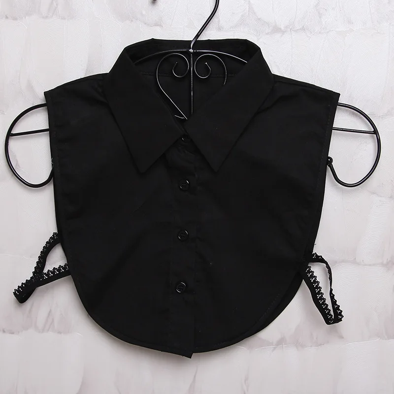 03 Shirt Fake Collar White& Black Tie Vintage Detachable Collar False Collar Lapel Blouse Top Women Clothes Accessories - Цвет: 03