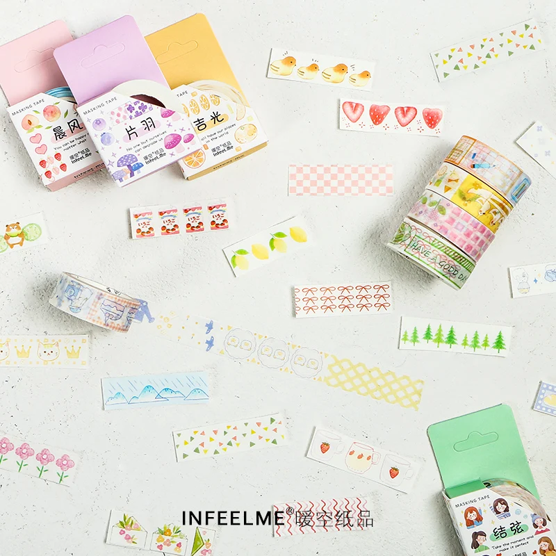 Infeel. me хороший отрывок 15 мм* 7 м бумага маскирующая Лента Скрапбукинг украшения Канцелярские товары васи лента