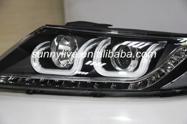 Для KIA 2009-2013 год для Sorento светодиодный U Стиль ангельские глазки фара LDV2