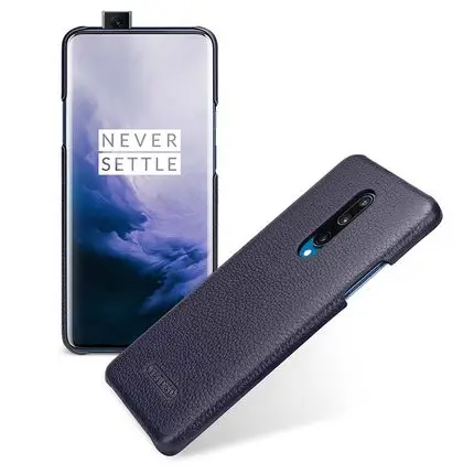 Синий Эксклюзивная распродажа, чехол из натуральной кожи для Oneplus 7, модный Ультратонкий чехол для телефона Oneplus 7 Pro, Oneplus 7pro - Цвет: Синий