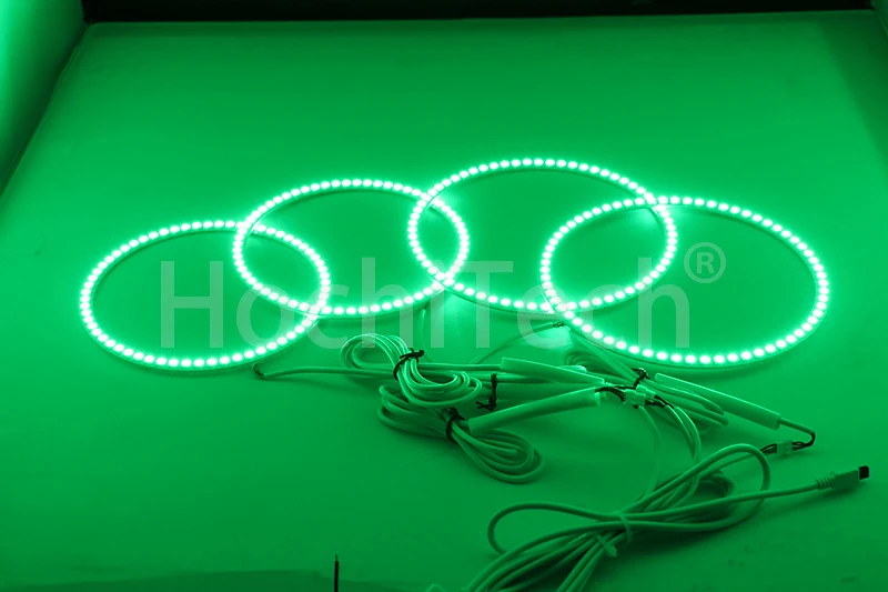 Ультра яркий 5050 SMD многоцветный RGB комплект светодиодов «глаза ангела» с пультом дистанционного управления для Chrysler 300C 2004 2005 2007 2008 2009 2010