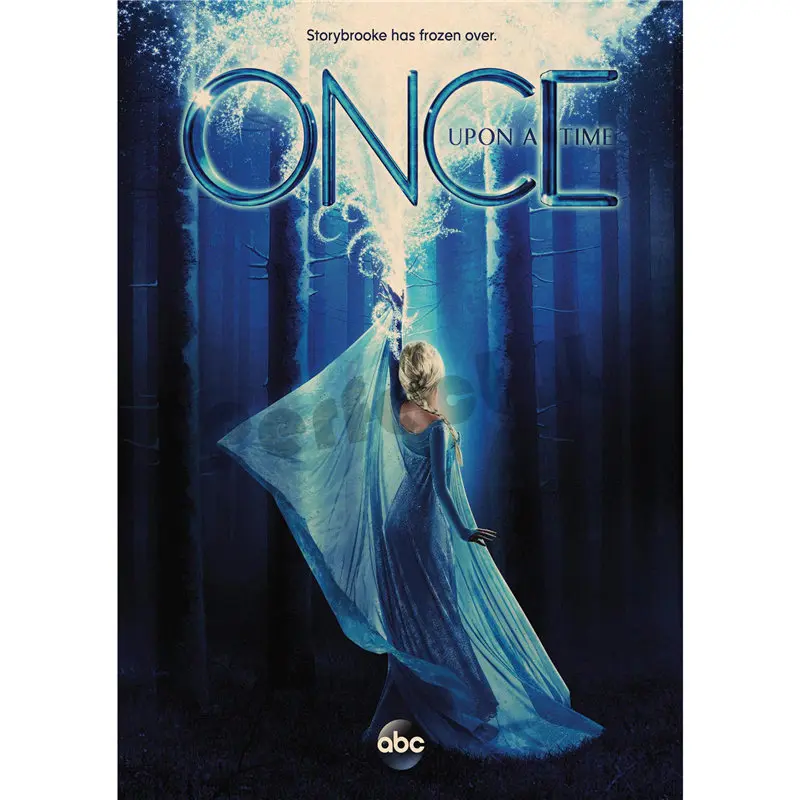 Once Upon a Time домашний интерьер украшения Крафт Фильм плакат рисунок core наклейки на стену - Цвет: Темный хаки