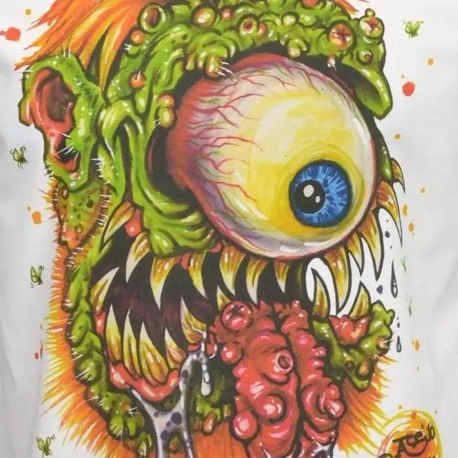 Мужская футболка с надписью Jonny ACE DRAG SLOB MONSTER GROSS COMIX LOWBROW ART HORROR S 5XL|Мужские футболки|