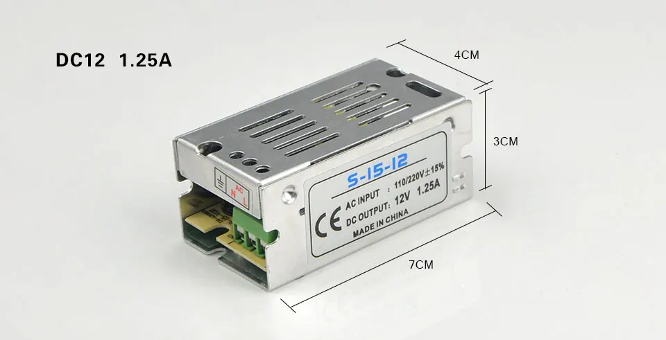 DC12V 1A 2A 3A 5A 8.5A 10A 15A 20A 30A светильник ing трансформаторы светодиодный драйвер Мощность адаптер для Светодиодные ленты светильник переключатель Питание