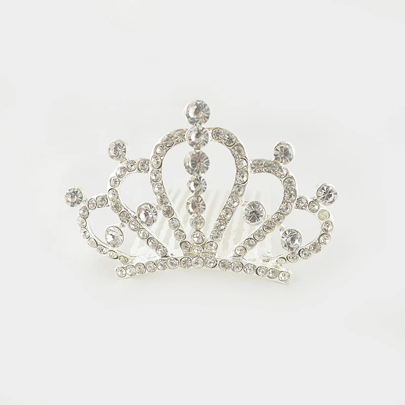 New Romantic Silver Color Hair Combs Rhinestone Women Girl Hairpins Wedding Accessories Female Women's Jewelry | Украшения и