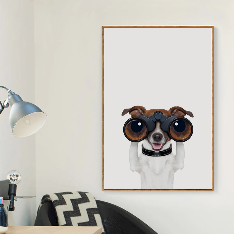 Fashion Funny Dog Animals Canvas Art Painting Poster Print A4 Picture Wall Photo Home Decoration For Living Room | Дом и сад