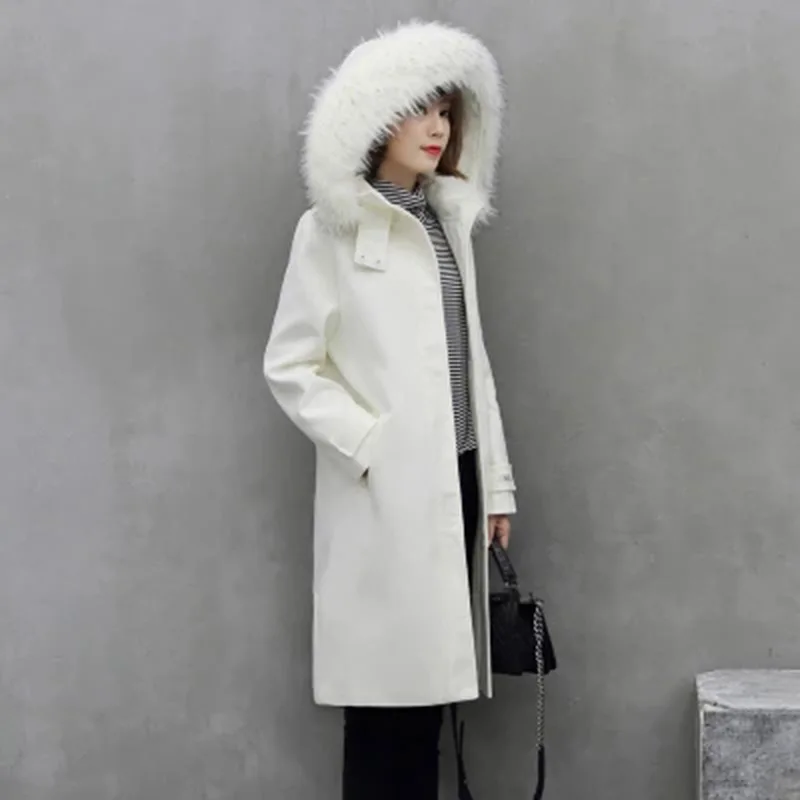 Осенне-зимняя женская шерстяная куртка 2018 Новинка для отдыха с капюшоном средней