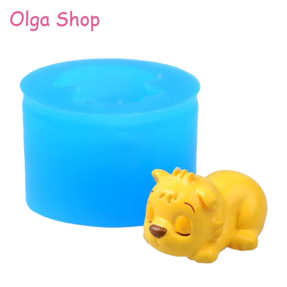 DYL272 20 5 мм 3D Baby Tiger силиконовая форма в виде животных Sugarcraft торт Topper помадка