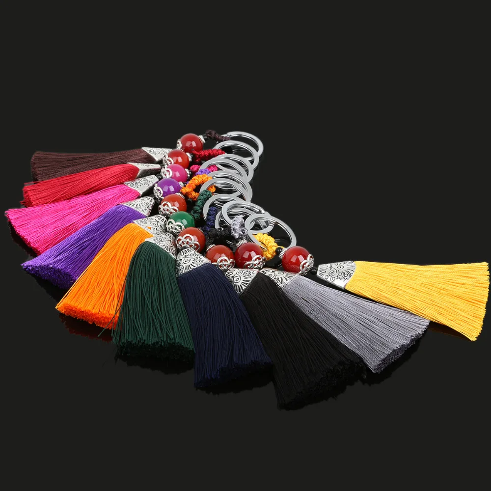 Bohemia Style 130mm Long Tassel Retro Decorative Pendant /Jewelry Home Textil Bags Garment Key Rings Crafts DIY Accessories | Дом и сад