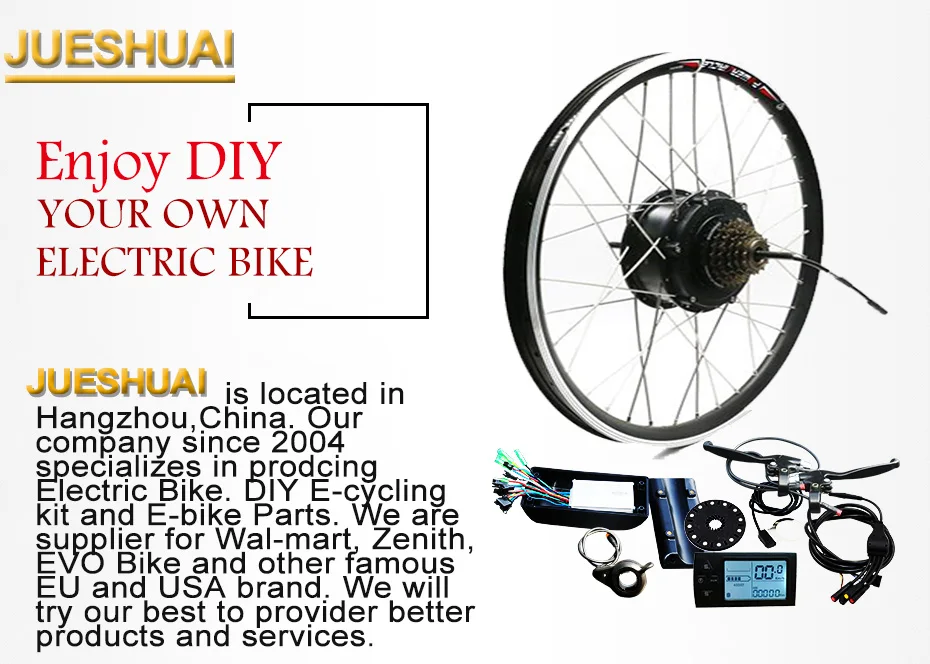 36V 250W 350W 500W Front Rear Hub Motor Wheel ebike Motor Kit Electric Bike Conversion Kit without Battery for 20'' 26'' 700C 28" Electric Bicycle eBIKE Conversion Kit Bicicleta Eletrica