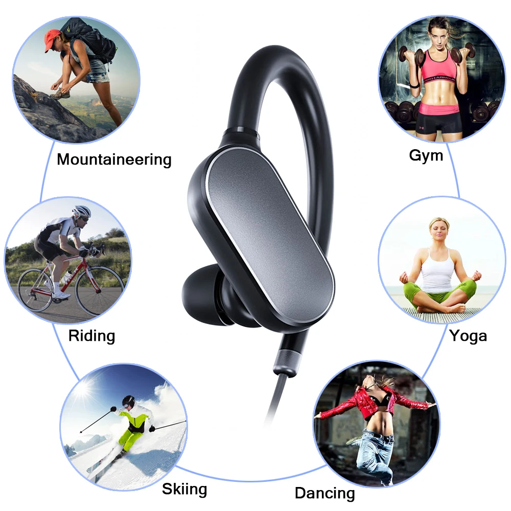 Bluetooth-наушники Xiaomi Mi гарнитура с микрофоном Беспроводные спортивные наушники