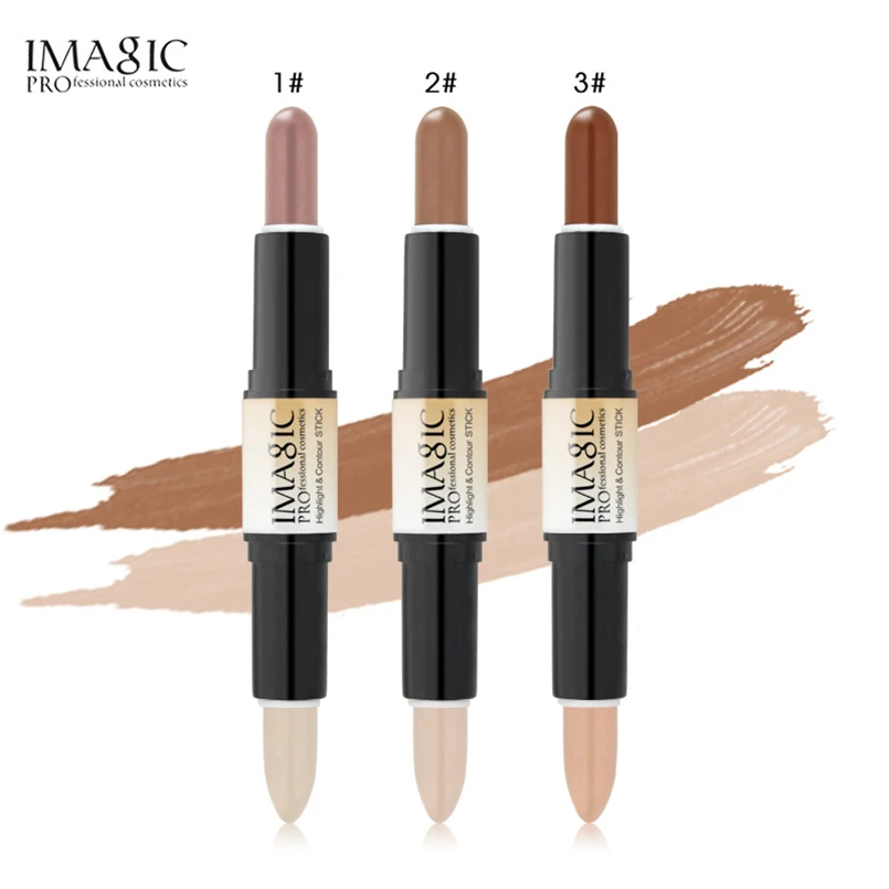 Imagic Уход за кожей лица глаз Корректоры для Макияж дважды конец contour stick карандаш 3D