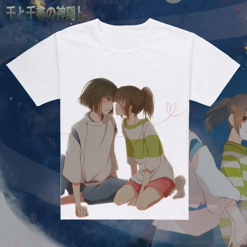 Spirited Away ogino chihiro T-Shirt Tee Cotton Casual T Shirt | Мужская одежда