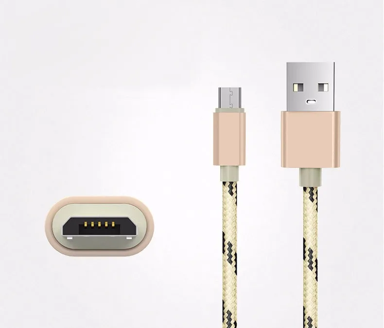 Прочный Плетеный тканевый кабель Micro USB 2A 0,25 см 1 м 2 м 3 м Быстрая зарядка кабели для передачи данных для samsung huawei Xiaom android смартфон
