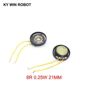 2 шт.лот Новый ультратонкий игрушечный автомобильный гудок 8 Ом 0,25 Вт 0,25 Вт 8R динамик диаметром 21 мм 2,1 см с проводом