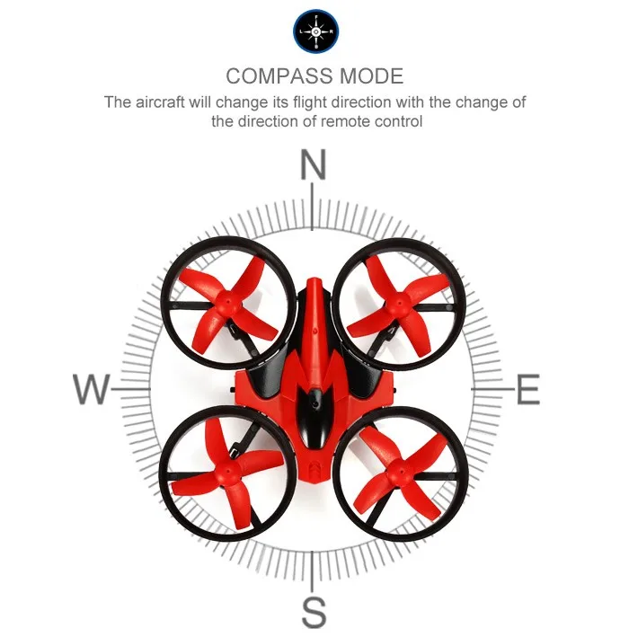 Горячая Распродажа Eachine E010 Mini 2,4G 4CH 6 Axis 3D Безголовый режим функция памяти RC Квадрокоптер RTF RC маленький подарок детские игрушки