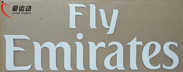 Fly Emirates спонсор патч Милан Мадрид Париж BENFICA футбольная нашивка белый/фиолетовый/черный/серый/красный цвет