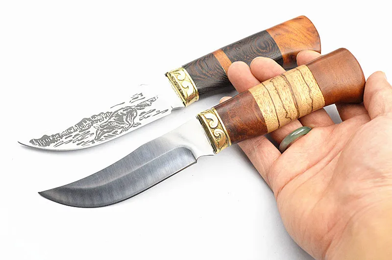 ToughKeng волк фиксированным лезвием ножи 5Cr13 выживания Открытый Нержавеющая сталь с