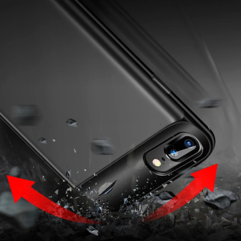 Чехол для аккумулятора, Ультратонкий чехол для iPhone 6, 7, 8, 6s Plus, чехол для зарядного устройства, чехол для зарядного устройства, Внешний чехол для задней панели