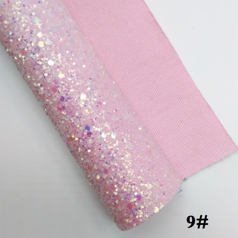 Glitterwishcome 21X29 см A4 размер винил для бантов Кристалл Толстый блеск кожа Fabirc искусственная кожа листы для бантов, GM385A - Цвет: 9