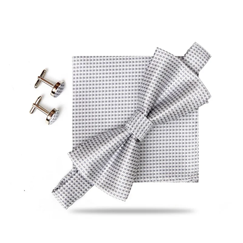 Мужской галстук бабочка HOOYI свадебные подарочные запонки с бантиком наборы