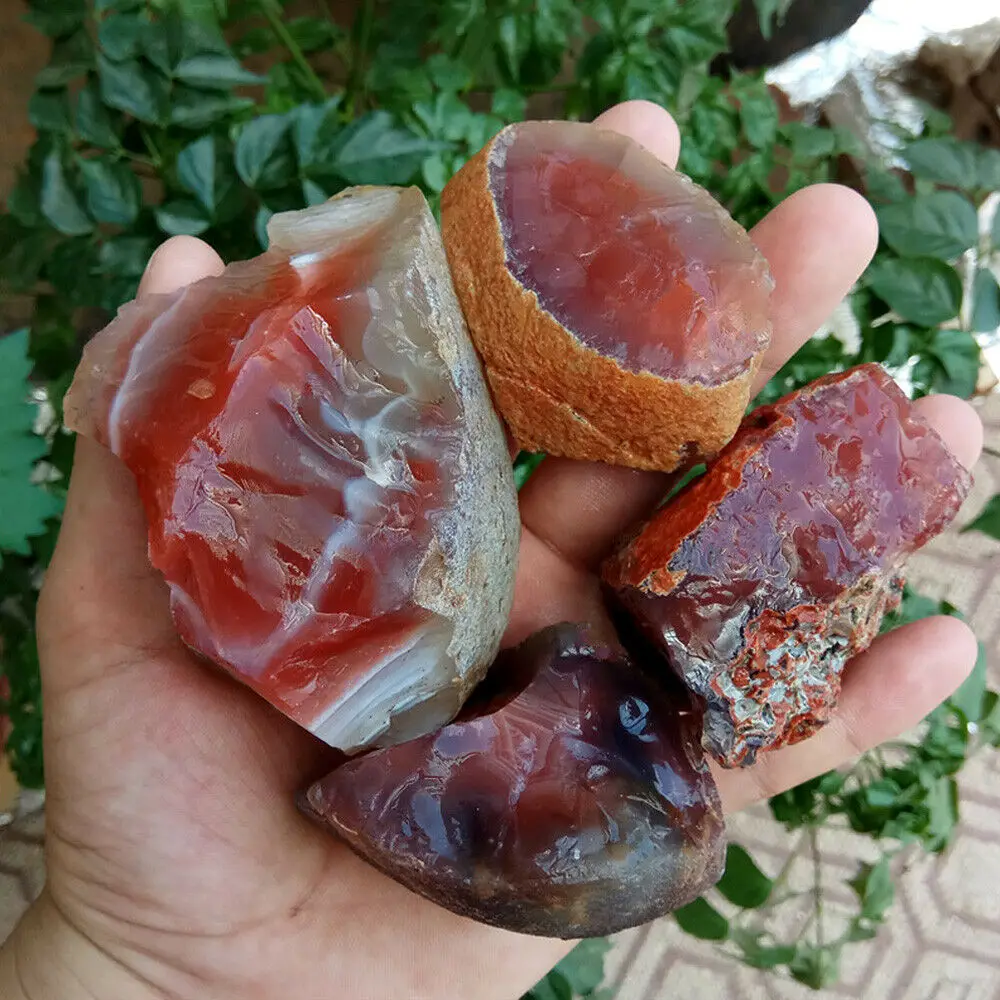 Креативные натуральные кристаллы Сердолик необработанный Агат Камень