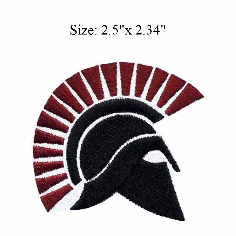 Спартанский шлем шириной 2 5 дюйма нашивка с вышивкой для спартанцев в