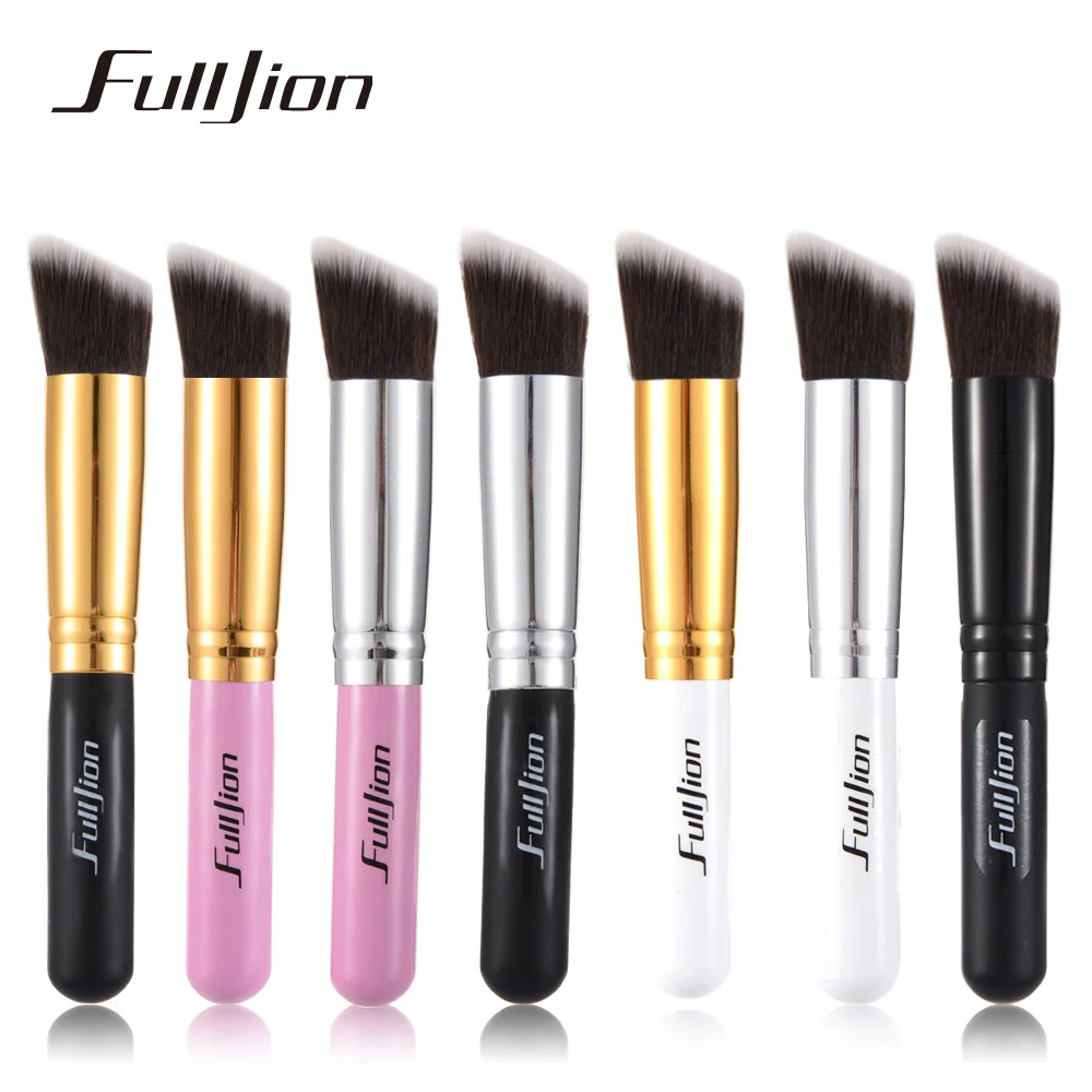 Fulljion 1 шт. косой и с плоской головкой кисть для нанесения основы под макияж