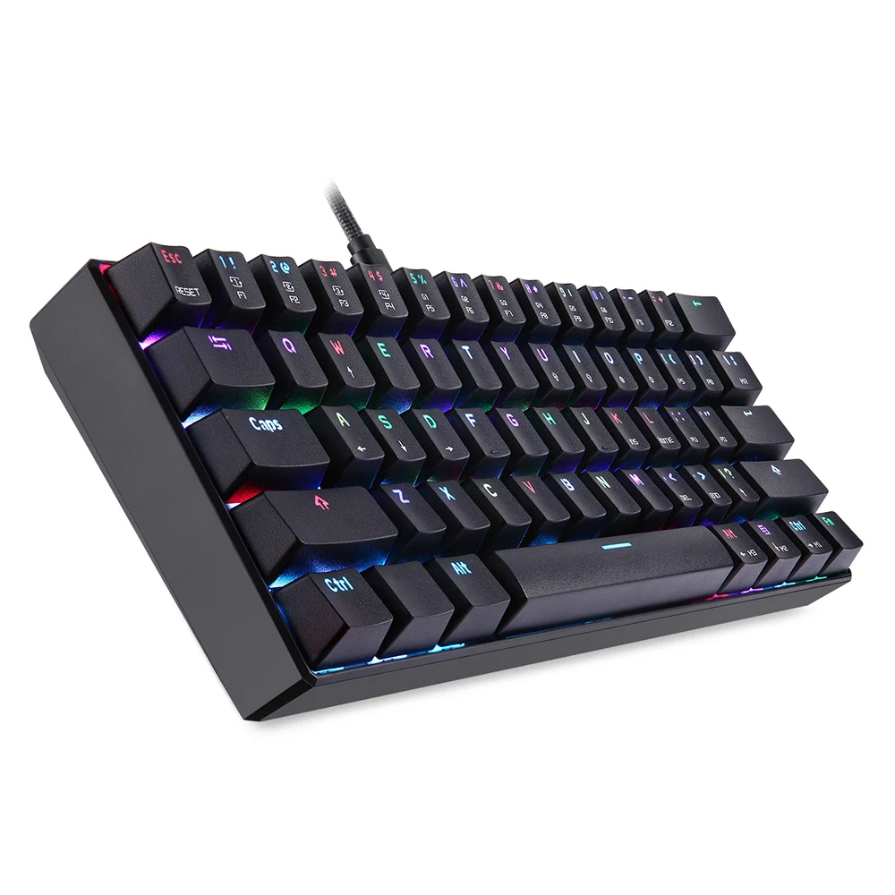 Motospeed CK61 USB игра с подсветкой геймерская механическая клавиатура RGB для