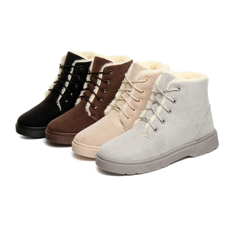 Модные теплые зимние ботинки Новое поступление 2018 женские ботильоны женская