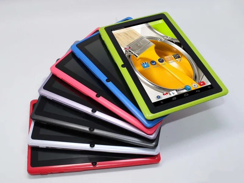 Планшет 7 дюймов для паншета аllwinner A33 Tablet pc 4 ядра Q88 Android 512 МБ/4 ГБ 1024*600 2300 мАч wifi