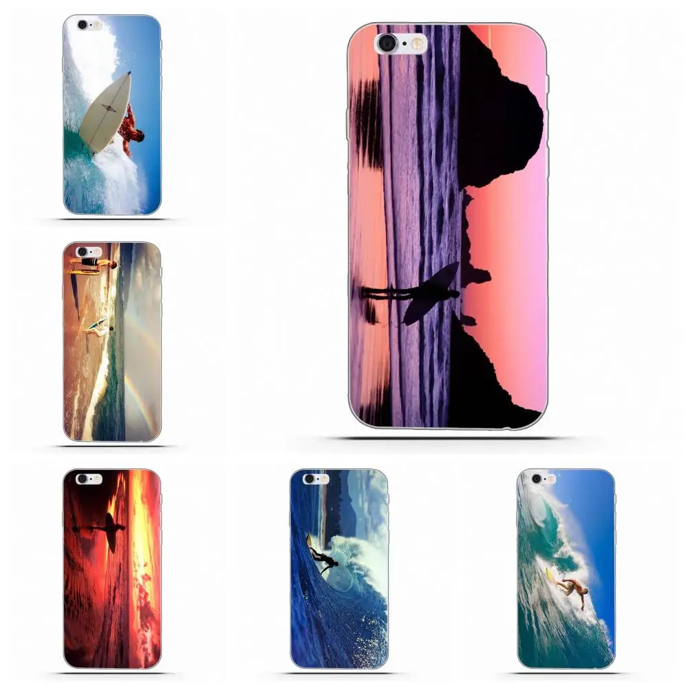 Мягкие чехлы Wexoeq из тпу для Huawei G8 Honor 5C 5X 6 6X 7 8 9 Y5II Mate P7 P8 P9 P10 P20 Lite Plus 2017 серфинг на