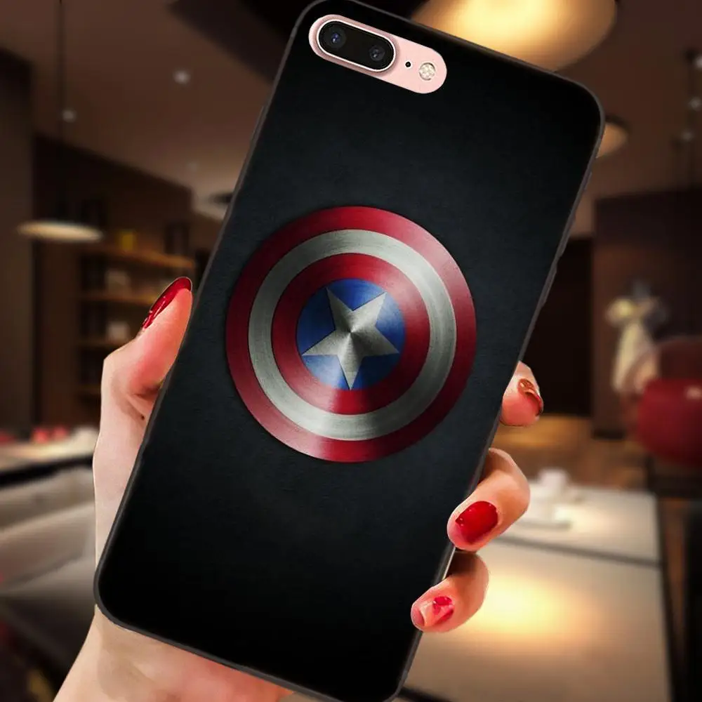 as picture Для huawei Honor 5A 6A 6C 7A 7C 7X 8A 8C 8X9 10 P8 P9 P10 P20 P30 Мини Lite Plus за счет складки, мягкая модная одежда «Супергерои» Капитан Америка щит - Цвет: as picture