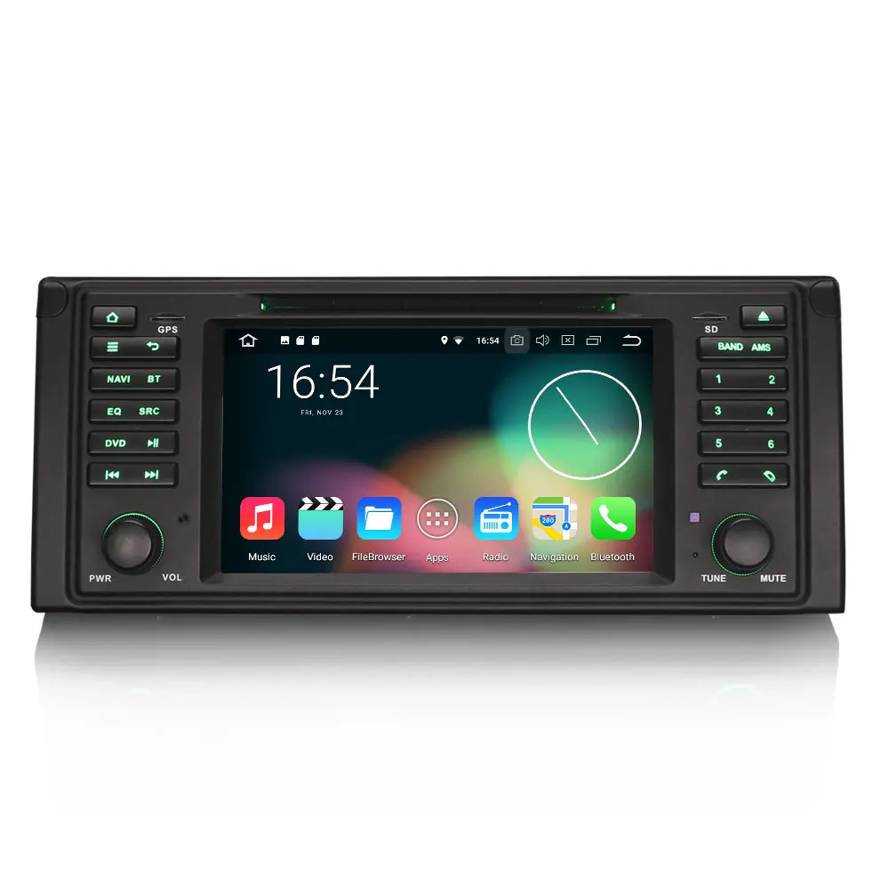 Erisin ES3639B PX30 Android 8 1 Автомобильный мультимедийный плеер 7 &quotавтомобильный DVD gps для