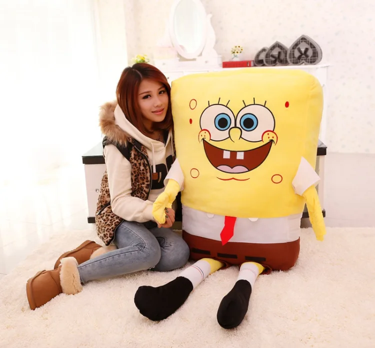 Игрушка для наполнения милая Губка Боб мягкая плюшевая игрушка Спанч подушка
