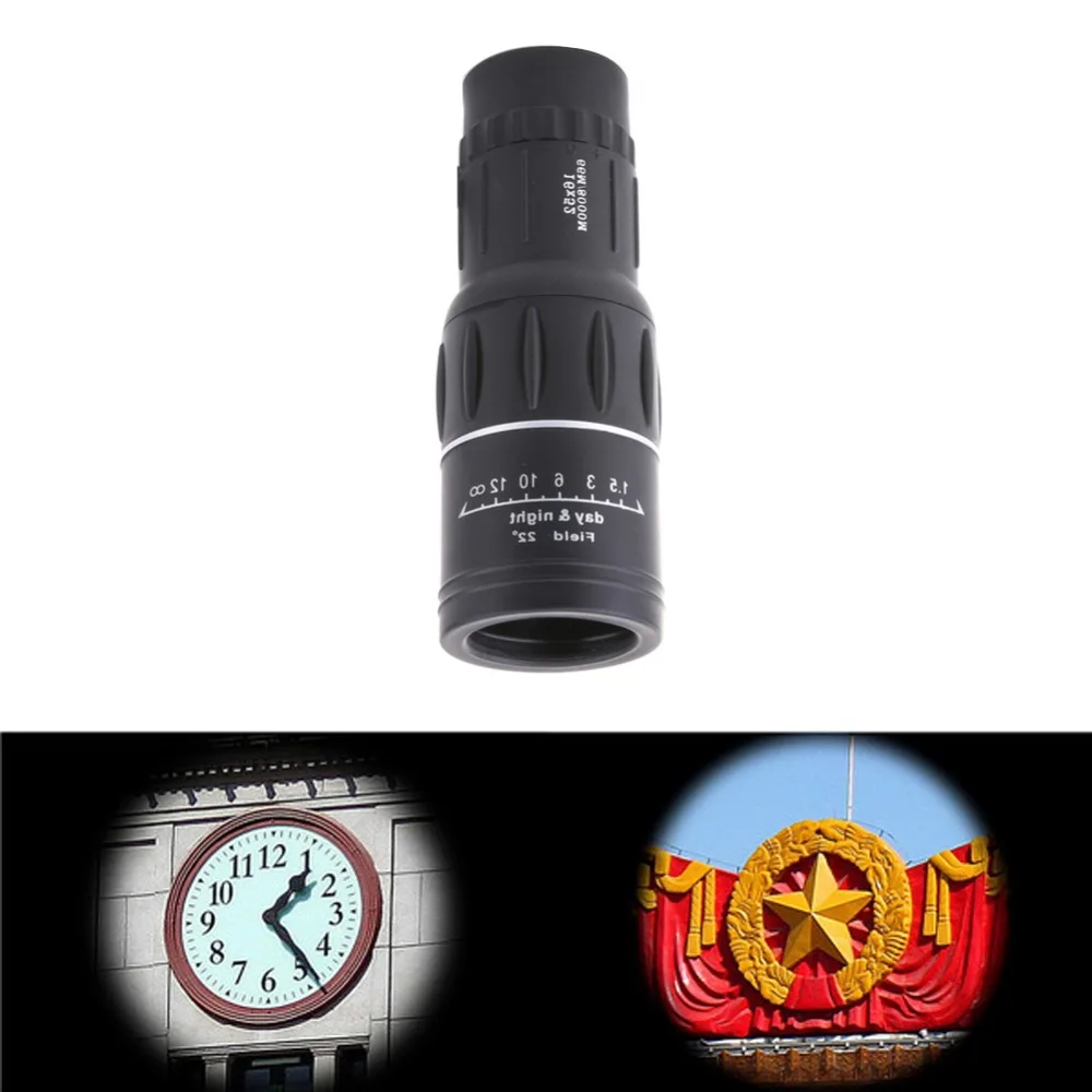 Высококачественный Мощный монокулярный мини телескоп 16X52 с функцией ночного