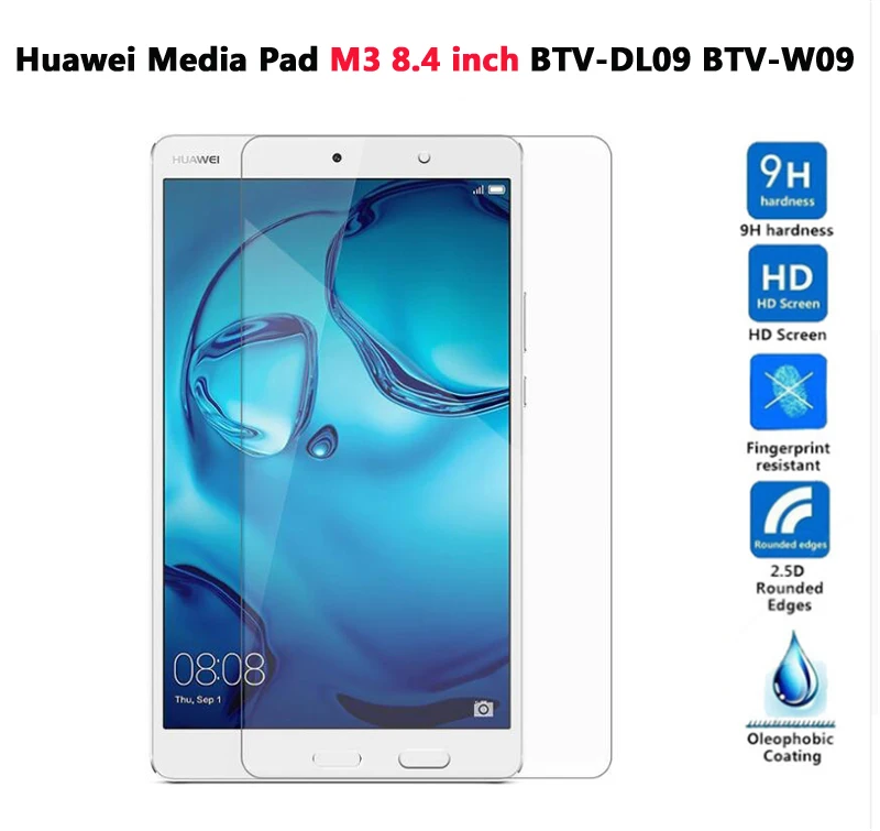 Media Pad M3 8.4 Закаленное стекло для huawei MediaPad T5 10, Защитное стекло для планшета huawei Mediapad M5 Lite 10 C5 8,0 M3 M2 10,0 8,4, пленка - Цвет: Media Pad M3 8.4